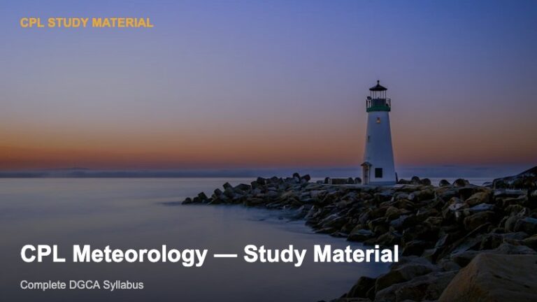 CPL Aviation Meteorology — Study Material