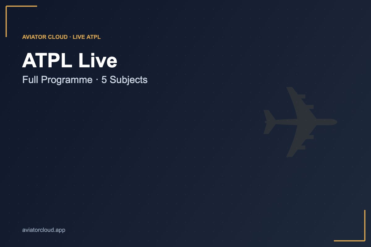 Aviator Cloud — ATPL Live Full Programme cover
