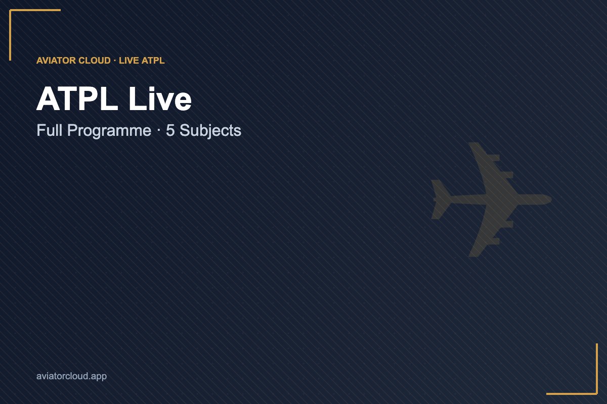 Aviator Cloud — ATPL Live Full Programme cover (variant 1)