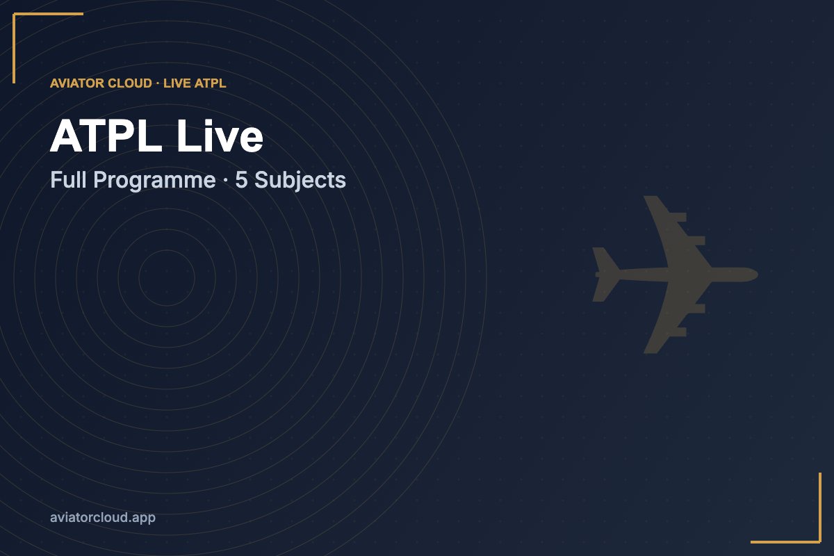 Aviator Cloud — ATPL Live Full Programme cover (variant 2)