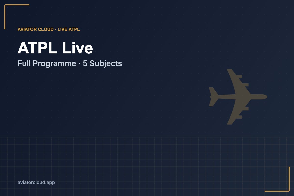 Aviator Cloud — ATPL Live Full Programme cover (variant 3)